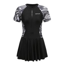 新款兒童泳衣女孩連體裙式泳衣女童中大童公主可愛親子母女遊泳衣 歷史價格詳細信息