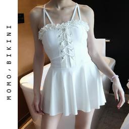 遊泳衣女連身泡溫泉保守韓國仙女範2023新款聚攏顯瘦遮肚性感泳裝 歷史價格詳細信息