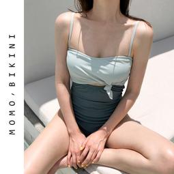 女士泳衣泡溫泉初中生微胖女孩遮肚成人連身遊泳衣2023新款女 歷史價格詳細信息