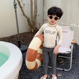 韓國男童泳衣夏季新款兒童寶寶連身速乾遊泳衣可愛笑臉遊泳套裝潮 歷史價格詳細信息