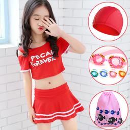 兒童泳衣女款中大童學生女孩專業連身三角訓練比賽遊泳衣裝備 歷史價格詳細信息