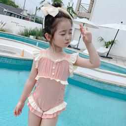 女童泳衣2023洋派兒童1兩件式2寶寶3歲可愛女孩吊帶ins風沙灘遊泳裝 歷史價格詳細信息