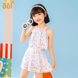 女童夏季泳衣2023新款中大童洋派時髦連身泳衣女孩夏天遊泳服 歷史價格詳細信息