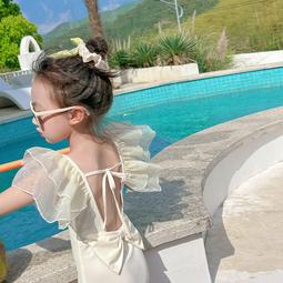 66公主兒童泳衣洋氣女寶寶連體衣夏季2023新款女孩夏裝遊泳裝網紅 歷史價格詳細信息