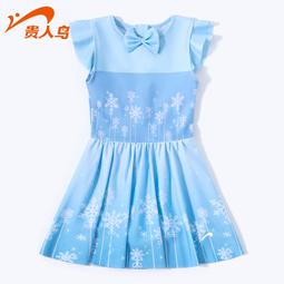 貴人兒童泳衣女童連身女孩遊泳衣中大童寶寶專業公主泳裝套裝夏 歷史價格詳細信息