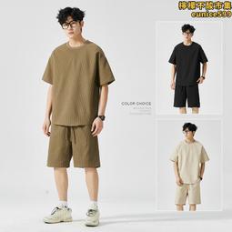 短褲 夏季針織日系復古帥氣外穿短褲男休閑松緊腰寬松百搭五分褲子 歷史價格詳細信息