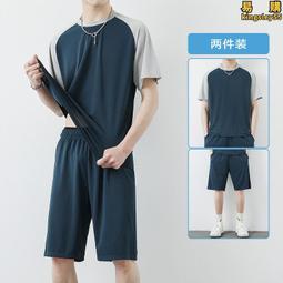 短袖t恤夏季新款冰絲t恤情侶高檔圓領休閑輕薄速干男女t恤衫上衣-靚仔男裝 歷史價格詳細信息