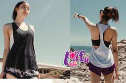 罩衫來福，B271上衣後露網紗速乾罩衫可搭泳衣正品M-3L，單上衣售價449元 歷史價格詳細信息