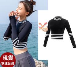 上衣來福，V455罩衫斜角運動泳衣罩衫二用可內搭泳衣比基尼正品，單上衣售價499元 歷史價格詳細信息