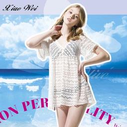 v特價白色分體荷葉邊比基尼小胸游泳衣領小胸性感微胖帶胸墊大胸 歷史價格詳細信息