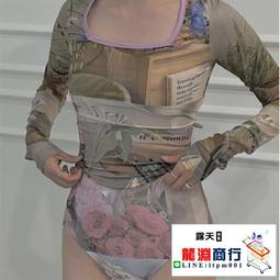 龍淵商行「泳衣泳褲」復古簡約比基尼小胸泳裝游泳衣女士顯瘦修身連身三角性感沙灘 歷史價格詳細信息