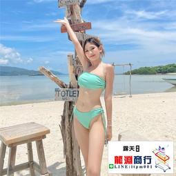龍淵商行「泳衣泳褲」綠色復古碎花比基尼小胸簡約溫泉泳裝帶胸墊無袖休閒連身泳衣 歷史價格詳細信息