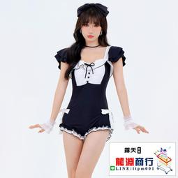 龍淵商行「泳衣泳褲」黑白比基尼小胸溫泉泳裝女連身顯瘦裙式帶胸墊無袖休閒帶鋼圈 歷史價格詳細信息