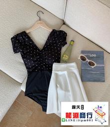 龍淵商行「泳衣泳褲」女黑色比基尼溫泉蕾絲泳裝小胸長袖帶胸墊休閒純色泳衣帶鋼圈 歷史價格詳細信息