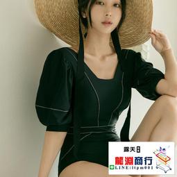 龍淵商行「泳衣泳褲」短袖分體條紋運動比基尼小胸微胖性感無鋼圈帶胸墊大胸女泳衣 歷史價格詳細信息