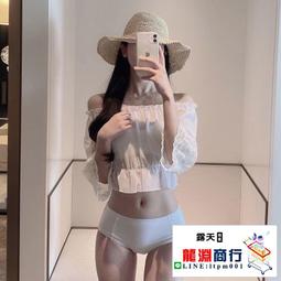 龍淵商行「泳衣泳褲」抹胸蝴蝶結連身三角比基尼溫泉無鋼圈帶胸墊無袖休閒純色泳衣 歷史價格詳細信息
