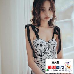 龍淵商行「泳衣泳褲」比基尼可愛運動少女粉溫泉泳裝小胸帶胸墊泳衣裙式無鋼圈分體 歷史價格詳細信息