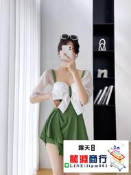 龍淵商行「泳衣泳褲」抹胸蝴蝶結連身三角比基尼溫泉無鋼圈帶胸墊無袖休閒純色泳衣 歷史價格詳細信息