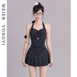 【好康推薦】泳衣女法式復古玫瑰氛圍感性感顯瘦沙灘度假比基尼裙式溫泉泳裝 歷史價格詳細信息