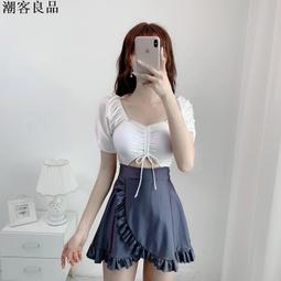 連體泳衣2021新款溫泉游泳衣女保守顯瘦遮肚裙式時尚泳裝 歷史價格詳細信息