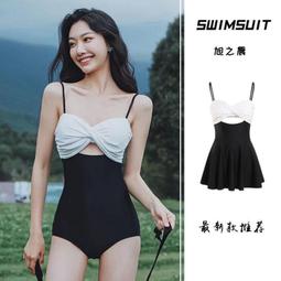 泳衣女連身性感超仙遮肚顯瘦2023新款韓國小香風三角泡溫泉遊泳裝 歷史價格詳細信息