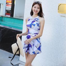 連身泳衣保守女遮肚顯瘦鋼托集中泳裝裙式學生溫泉洋氣泳衣 歷史價格詳細信息