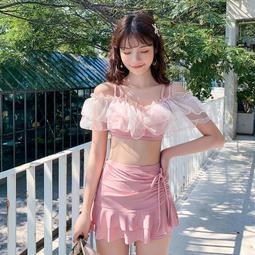 泳衣女分體裙式20年爆款遮肚顯瘦時尚泳衣保守海邊度假女士泳裝~超美服飾 歷史價格詳細信息