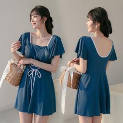 2022素色溫泉胖mm大尺碼泳衣女分體顯瘦遮肚保守性感韓國ins仙女範  露天市集  全台最大的網路購物市集 歷史價格詳細信息