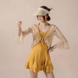 泳衣女士保守遮肚顯瘦連身裙式2023新款爆款性感露背泡溫泉遊泳裝 歷史價格詳細信息