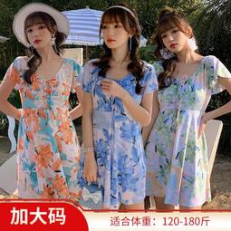 大碼新款夏季娃娃領連衣裙女胖mm遮肚顯瘦裙子高級感法式長裙 歷史價格詳細信息