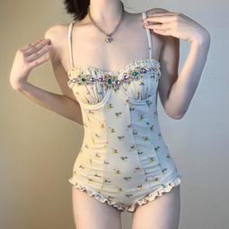 女童連體網紅裙式泳裝洋氣女寶寶可愛小公主遊泳衣時尚女孩兒童衣 歷史價格詳細信息