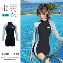 新款連體游泳衣 女保守顯瘦遮肚短袖裙式韓版超仙性感泡溫泉游泳衣 歷史價格詳細信息