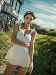 2020新款游泳衣女連體遮肚顯瘦泡溫泉度假泳裝少女度假沙灘泳裝 歷史價格詳細信息