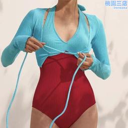 泳衣女連體三角性感泡溫泉2024新款高級感專業休閑游泳衣 歷史價格詳細信息