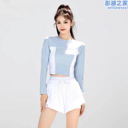 泳衣女保守分體2023新款爆款泳裝三件套大學生大碼胖mm顯瘦遊泳衣 歷史價格詳細信息