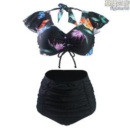 泳衣性感高腰三角收腹提臀連體泳裝比基尼泡溫泉比基尼 bikini 保守泳衣 分體泳衣 連身泳衣 連體泳衣-MIKI精品 歷史價格詳細信息