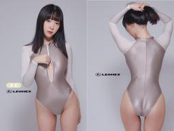 【特物魔屋】LEOHEX性感長袖全身包腳連身光澤純色競技顯瘦泳衣泳裝 歷史價格詳細信息