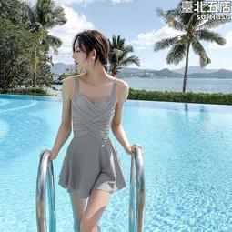 連體裙式泳衣女士20年新款潮泡溫泉遮肚顯瘦保守大碼游泳裝~超美服飾 歷史價格詳細信息