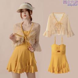 2023新款泳衣女個性原創ins復古chic純欲風顯瘦遮肚高腰度假泳裝 歷史價格詳細信息