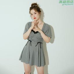 泳衣女大碼連體性感遮肚顯瘦遊泳衣大碼度假泡溫泉200斤泳裝女士~超美服飾 歷史價格詳細信息