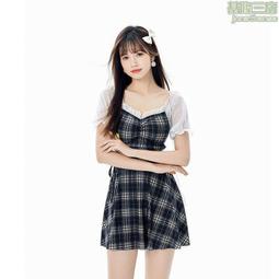 2022新款連體泡溫泉游泳衣 女保守遮肚顯瘦爆款網紅ins純欲風泳裝 歷史價格詳細信息