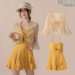 2023新款泳衣女個性原創ins復古chic純欲風顯瘦遮肚高腰度假泳裝 歷史價格詳細信息