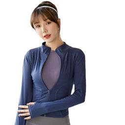 瑜伽服外套女緊身立領拉鍊反光加絨夜跑騎行速乾運動上衣健身長袖 歷史價格詳細信息