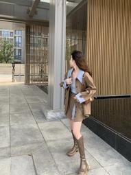 春夏新款韓版西裝 小眾設計感西裝上衣 寬鬆長袖上衣 女生衣著 歷史價格詳細信息