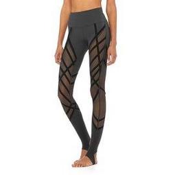 Alo Ripped Warrior Sports Bra High Neck in Gravel Size Medium 歷史價格詳細信息