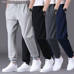 男士休閒褲春秋款寬鬆直筒針織衛褲青少年運動秋季工裝闊腿長褲子 歷史價格詳細信息
