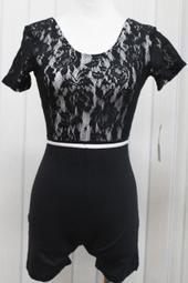 連身短褲瑜珈服/芭蕾舞衣(棉,前裡)#M,L,XL(胸圍25&quot;,27&quot;,29&quot;)紅,綠~2034 歷史價格詳細信息