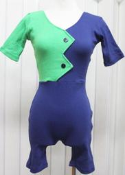 連身短褲瑜珈服/芭蕾舞衣(棉,前裡)#M,L,XL(胸圍25&quot;,27&quot;,29&quot;)紅,綠~2034 歷史價格詳細信息