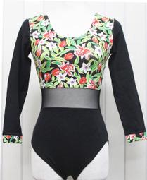 長袖連身瑜珈服/芭蕾舞衣(棉,前裡)#M(胸圍25.4")~1093-3 歷史價格詳細信息