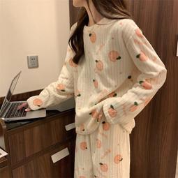 秋冬溫暖家居服 睡衣 秋冬睡衣女新款長毛雙面法蘭絨小外套大尺碼甜美可外穿加厚家居服珊瑚絨 加厚棉絨睡衣~麗莎服飾 歷史價格詳細信息